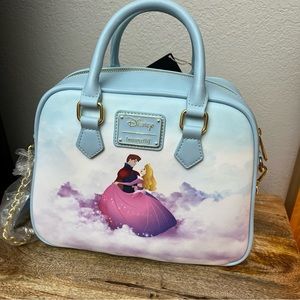 Loungefly x Disney Sleeping Beauty Castle Crossbody Purse Aurora NEW Princess
